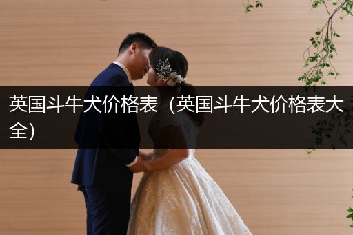 英國斗牛犬價格表（英國斗牛犬價格表大全）