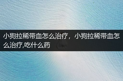 小狗拉稀帶血怎么治療，小狗拉稀帶血怎么治療,吃什么藥