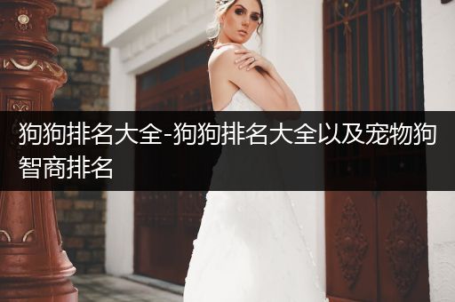 狗狗排名大全-狗狗排名大全以及寵物狗智商排名
