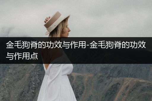 金毛狗脊的功效與作用-金毛狗脊的功效與作用點