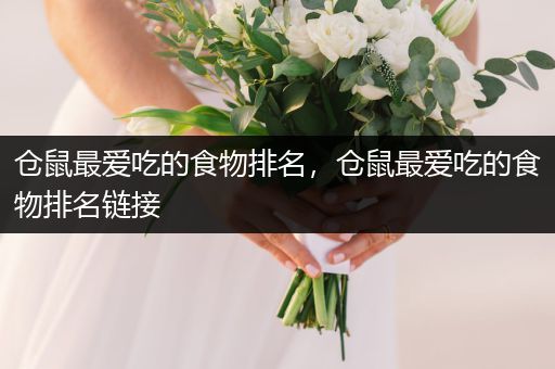 倉(cāng)鼠最愛吃的食物排名，倉(cāng)鼠最愛吃的食物排名鏈接