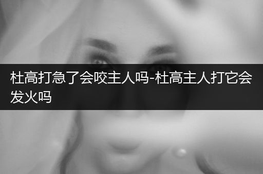 杜高打急了會咬主人嗎-杜高主人打它會發(fā)火嗎