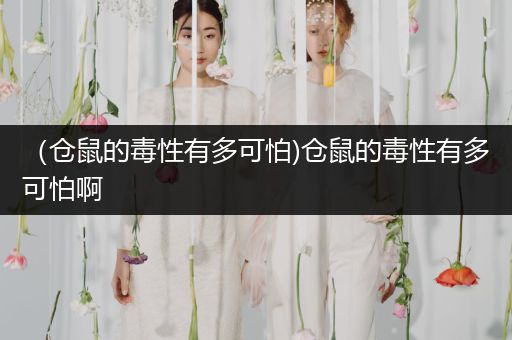 （倉(cāng)鼠的毒性有多可怕)倉(cāng)鼠的毒性有多可怕啊