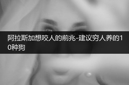阿拉斯加想咬人的前兆-建議窮人養(yǎng)的10種狗