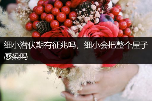 細小潛伏期有征兆嗎，細小會把整個屋子感染嗎