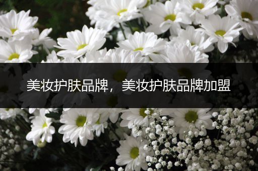 美妝護膚品牌，美妝護膚品牌加盟