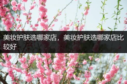 美妝護(hù)膚選哪家店，美妝護(hù)膚選哪家店比較好