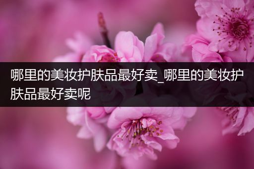哪里的美妝護(hù)膚品最好賣_哪里的美妝護(hù)膚品最好賣呢