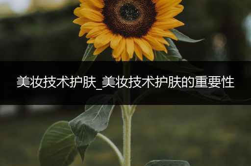 美妝技術(shù)護(hù)膚_美妝技術(shù)護(hù)膚的重要性