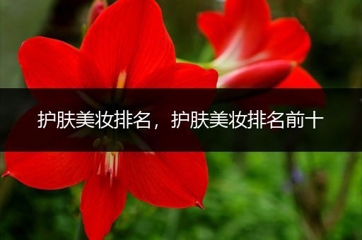 護(hù)膚美妝排名，護(hù)膚美妝排名前十