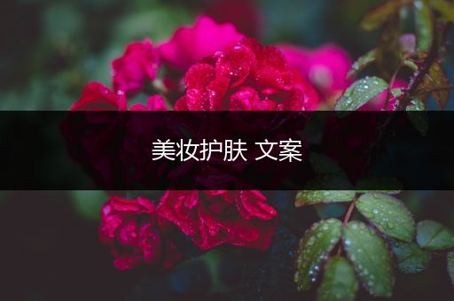 美妝護(hù)膚 文案