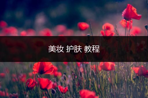 美妝 護(hù)膚 教程