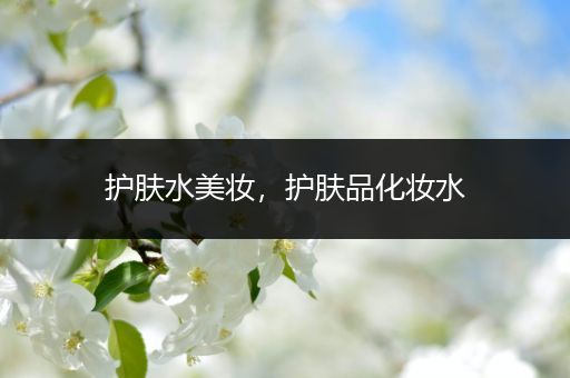護(hù)膚水美妝，護(hù)膚品化妝水