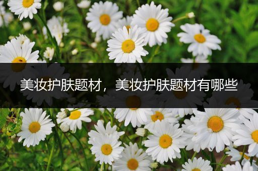 美妝護(hù)膚題材，美妝護(hù)膚題材有哪些
