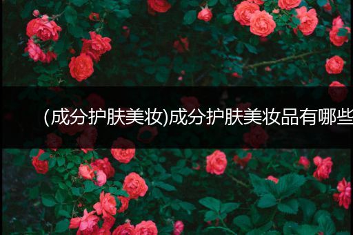 （成分護(hù)膚美妝)成分護(hù)膚美妝品有哪些