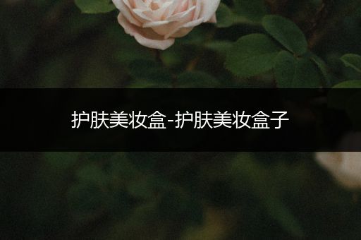 護(hù)膚美妝盒-護(hù)膚美妝盒子