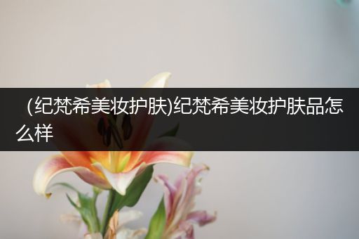 （紀梵希美妝護膚)紀梵希美妝護膚品怎么樣