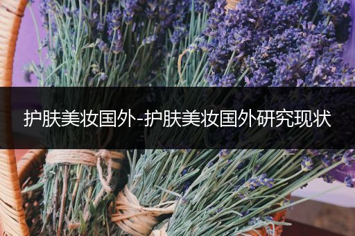 護(hù)膚美妝國(guó)外-護(hù)膚美妝國(guó)外研究現(xiàn)狀