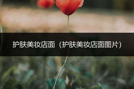 護(hù)膚美妝店面（護(hù)膚美妝店面圖片）