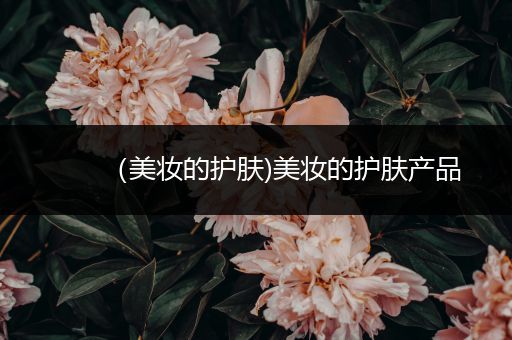 （美妝的護(hù)膚)美妝的護(hù)膚產(chǎn)品