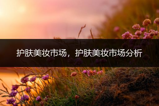 護(hù)膚美妝市場，護(hù)膚美妝市場分析