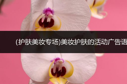 （護(hù)膚美妝專(zhuān)場(chǎng))美妝護(hù)膚的活動(dòng)廣告語(yǔ)