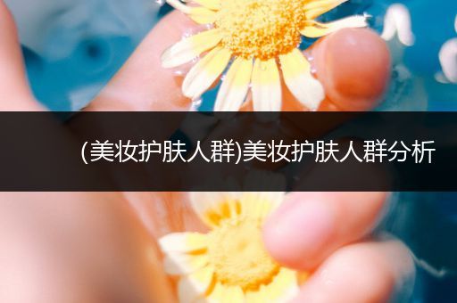 （美妝護(hù)膚人群)美妝護(hù)膚人群分析
